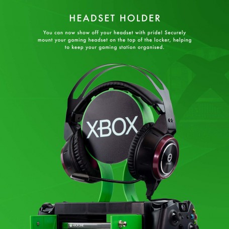 Casier de rangement pour jeux et film XBOX - Avec support manette Xbox - Support  casque