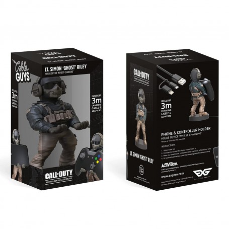 Figurine support Call of duty Lt. Simon Ghost Riley compatible manette  XBOX, PS4, PS5, Téléphone, tablette 
